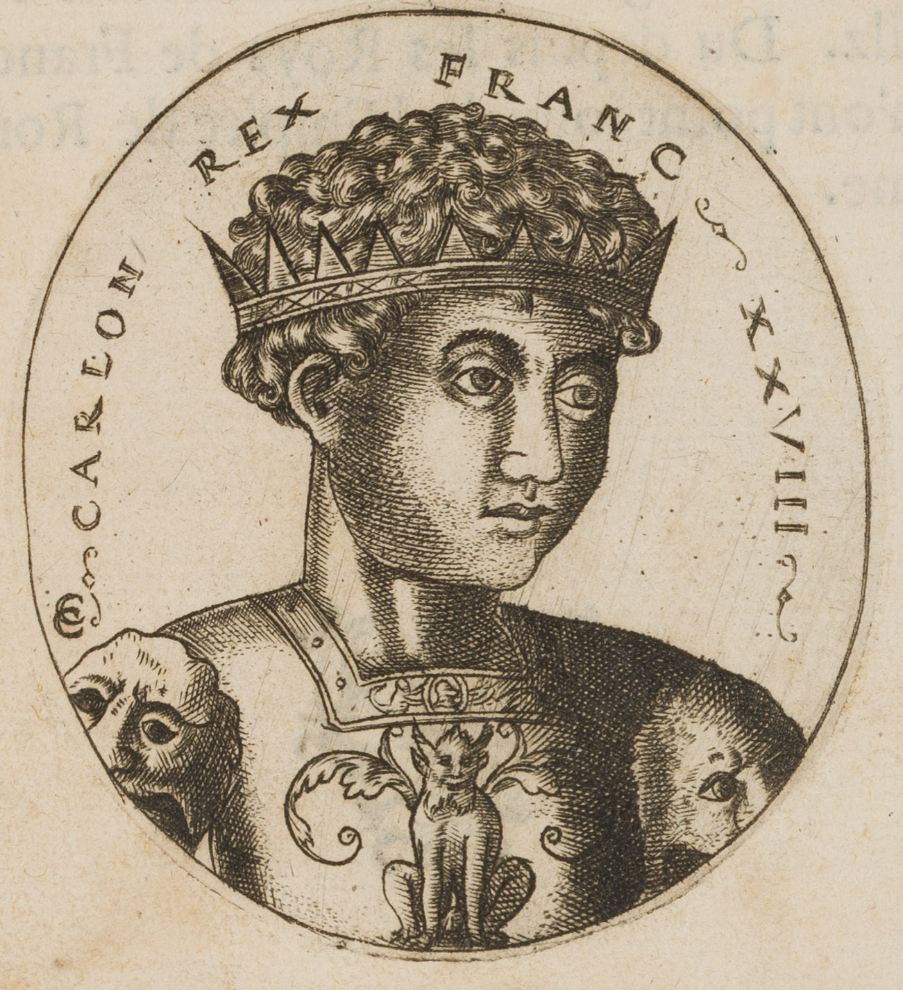 Porträt des König Carlon