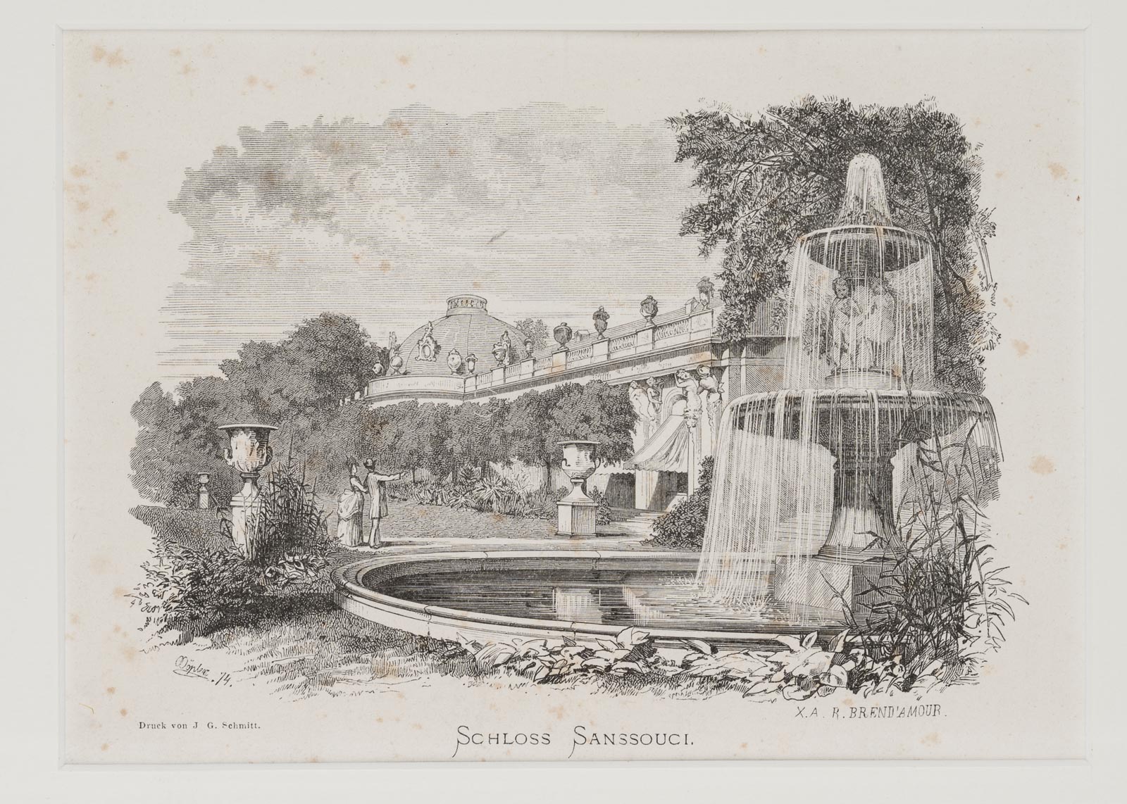 Garten und Brunnen von Sanssouci