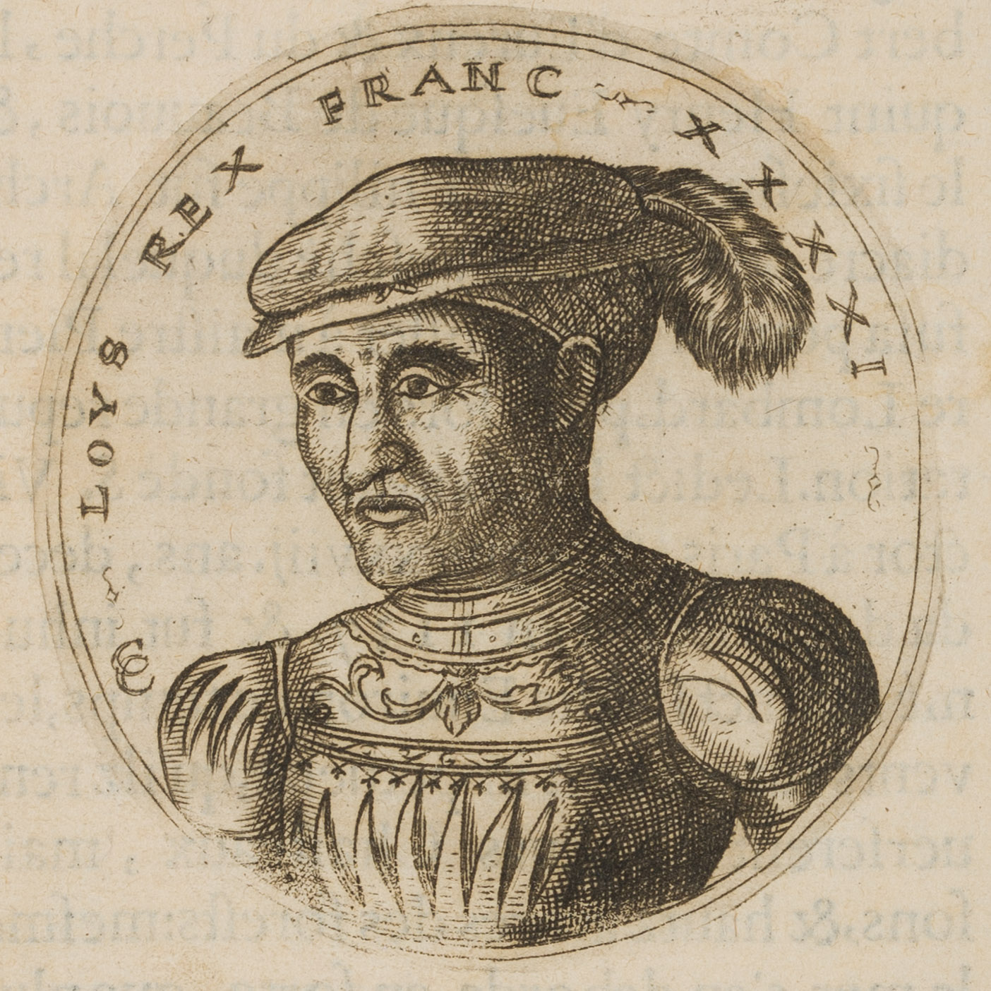 Porträt des König Ludwig VII.