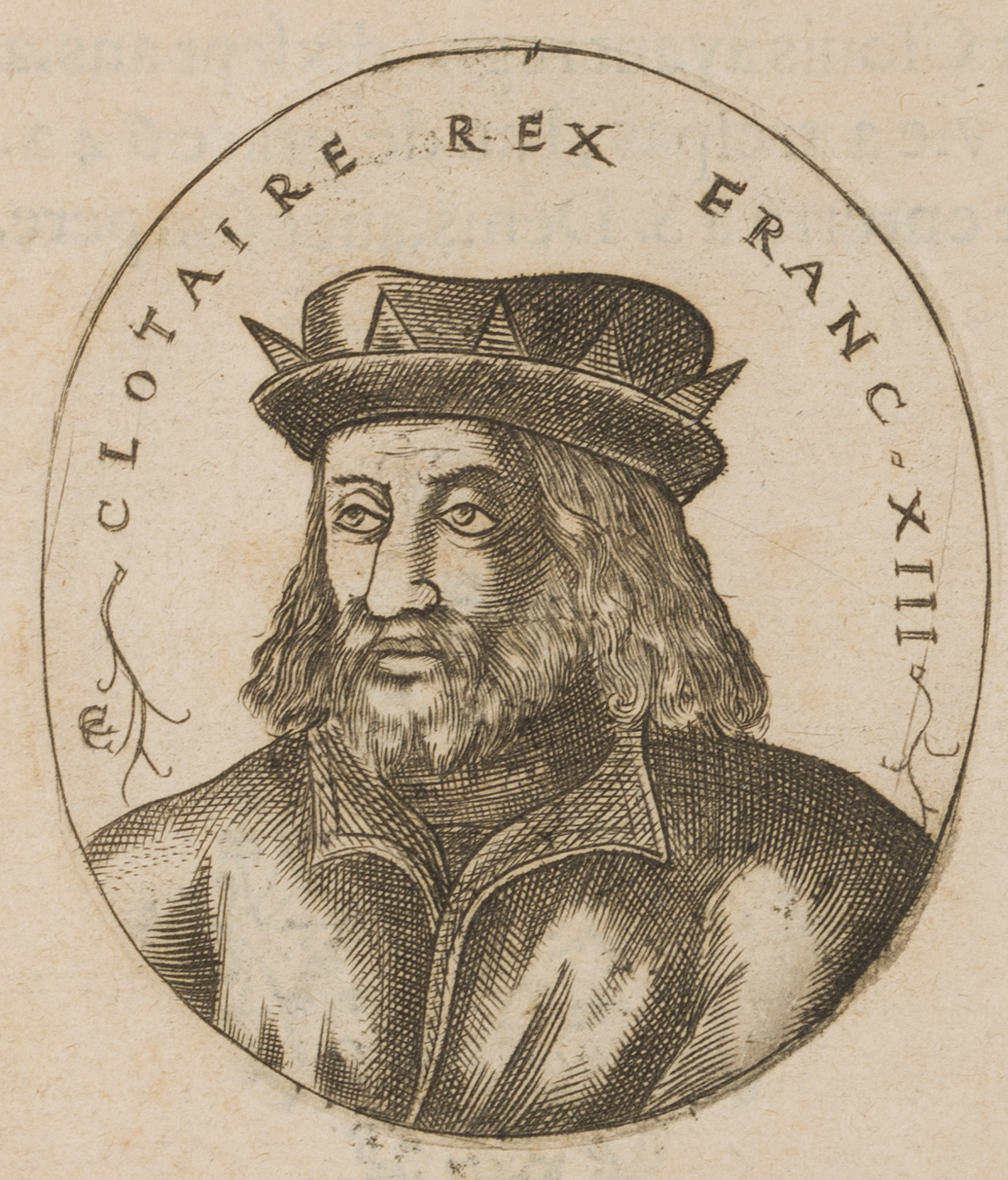 Porträt des König Chlothar III.