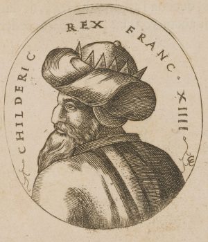 Porträt des König Childerich II.