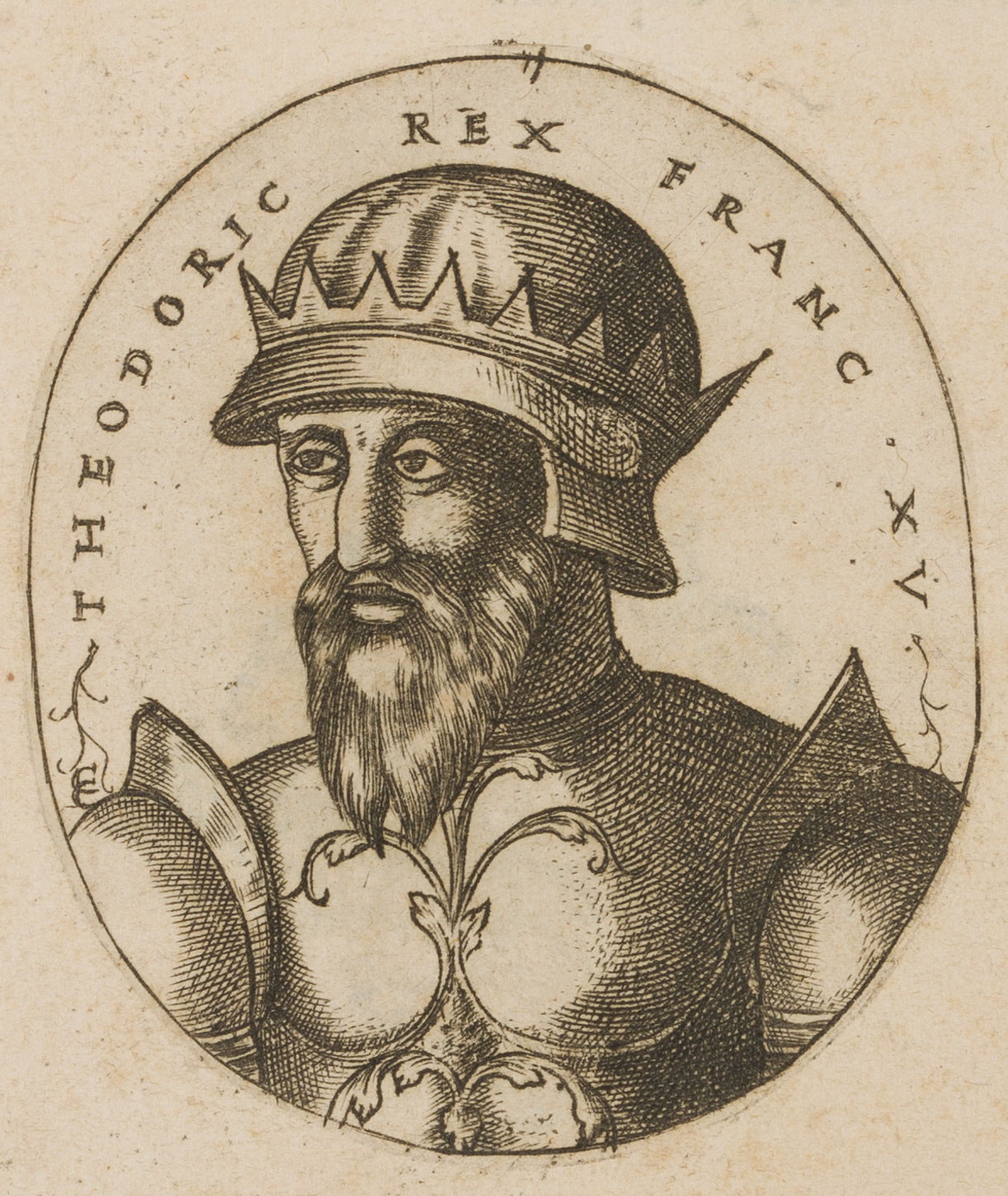 Porträt des König Theodorich I.