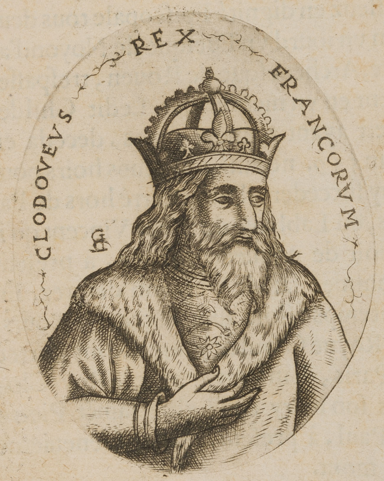 Porträt des König Chlothar I.