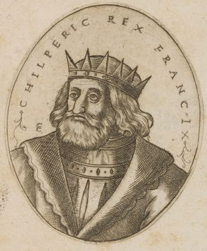 Porträt des König Chilperich I.