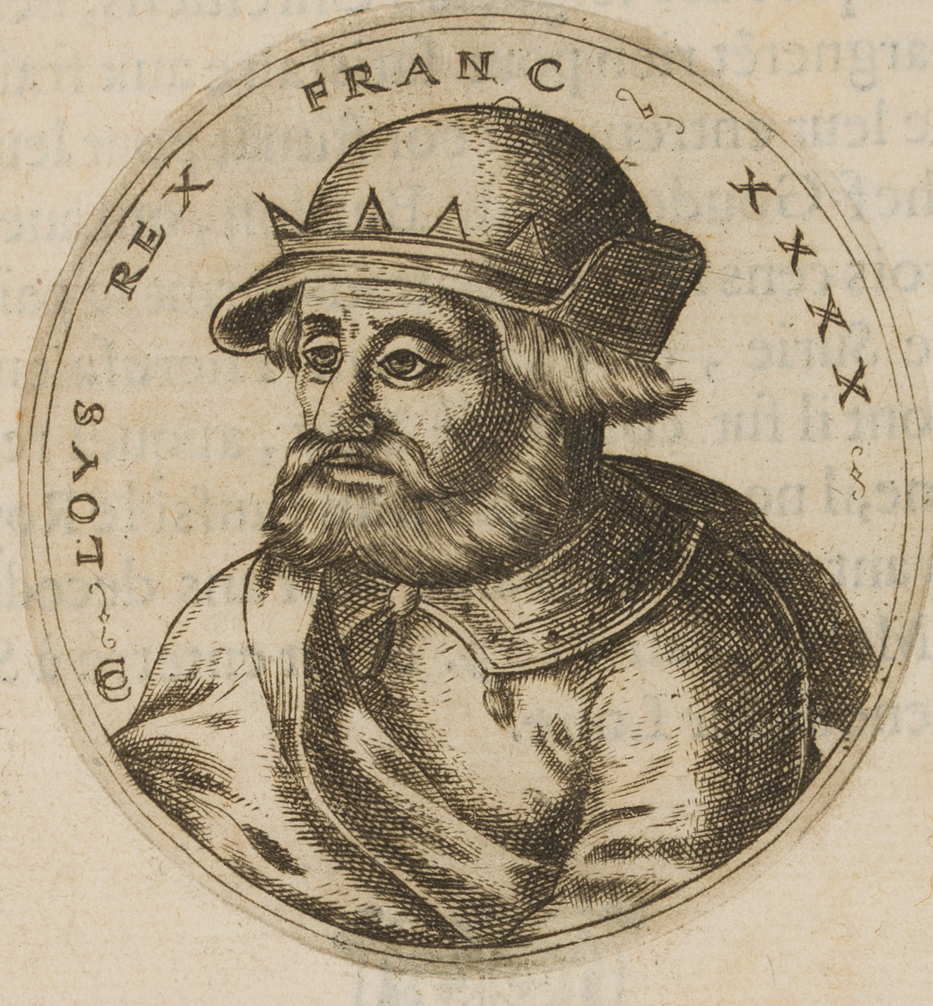Porträt des König Ludwig der Große