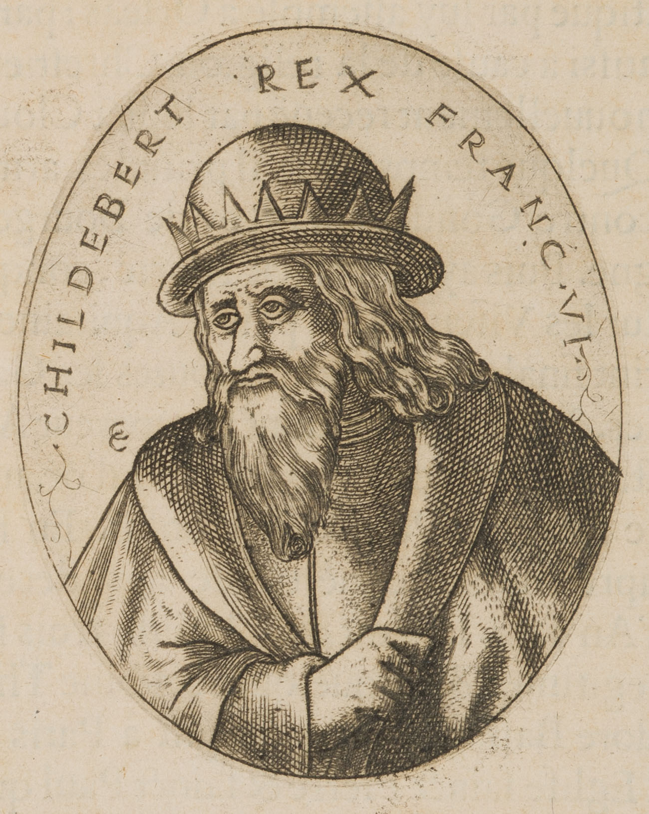 Porträt des König Childebert I.