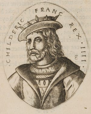 Porträt des König Childerich I.