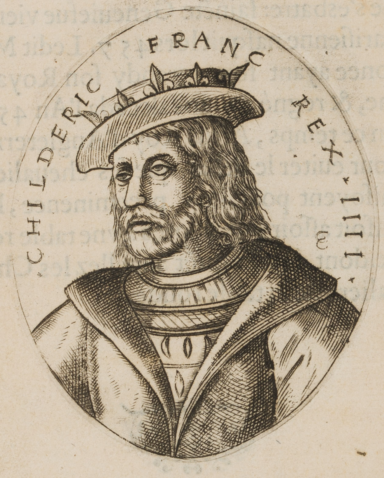 Porträt des König Childerich I.