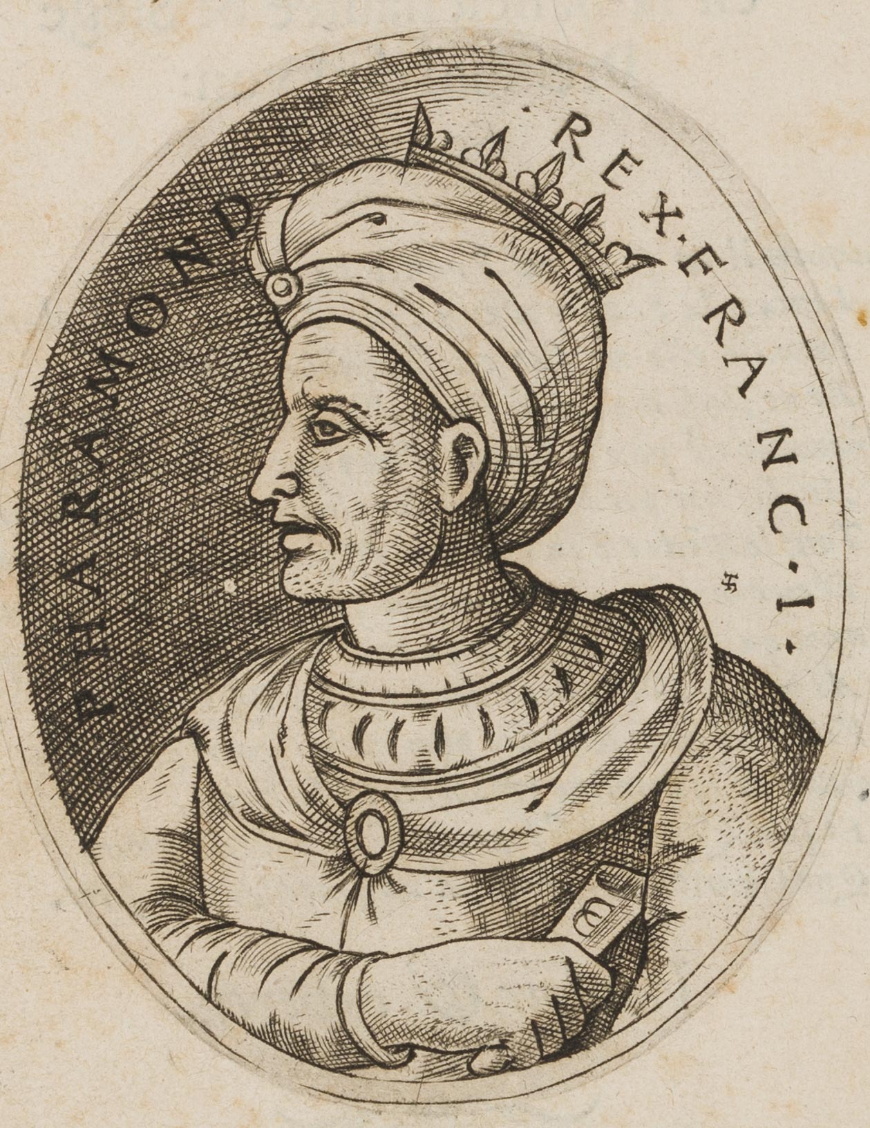 Porträt des König Pharamond
