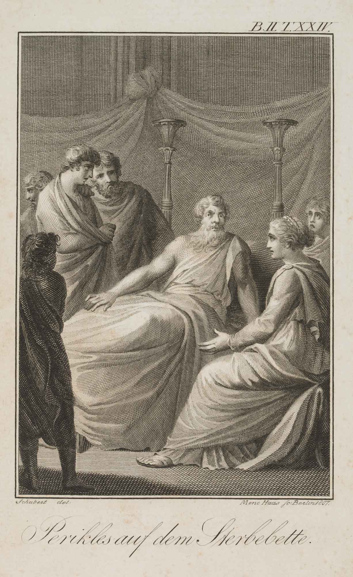 Perikles auf dem Sterbebett