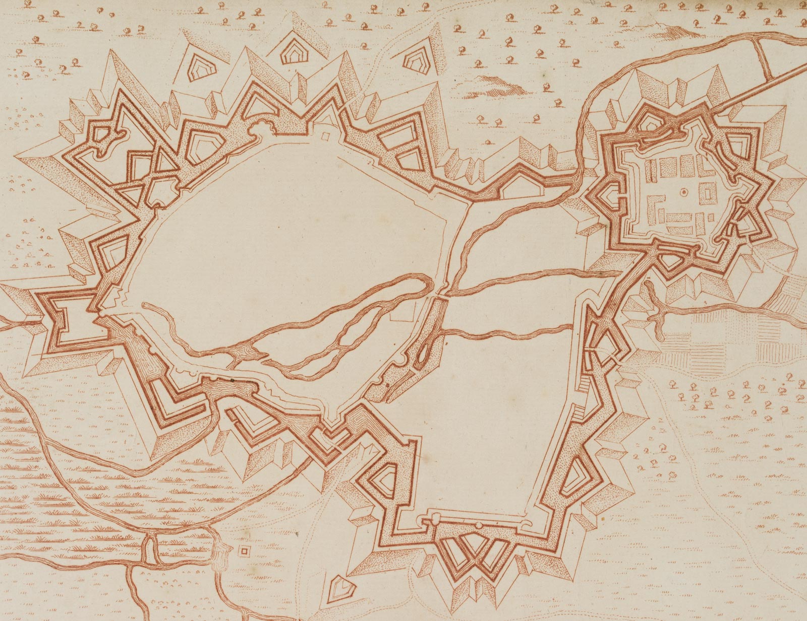 Arras in Artoys, 1654, Militärkarte