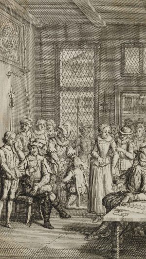 Dramenillustration, Kostümszene