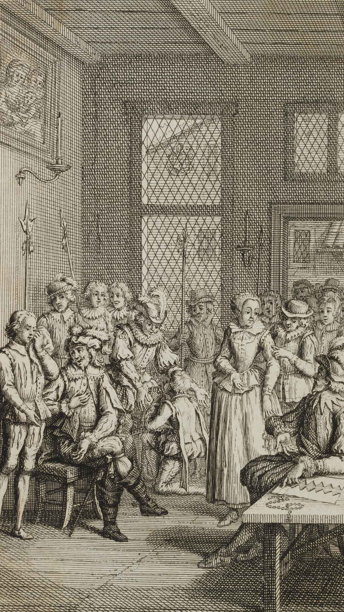 Dramenillustration, Kostümszene