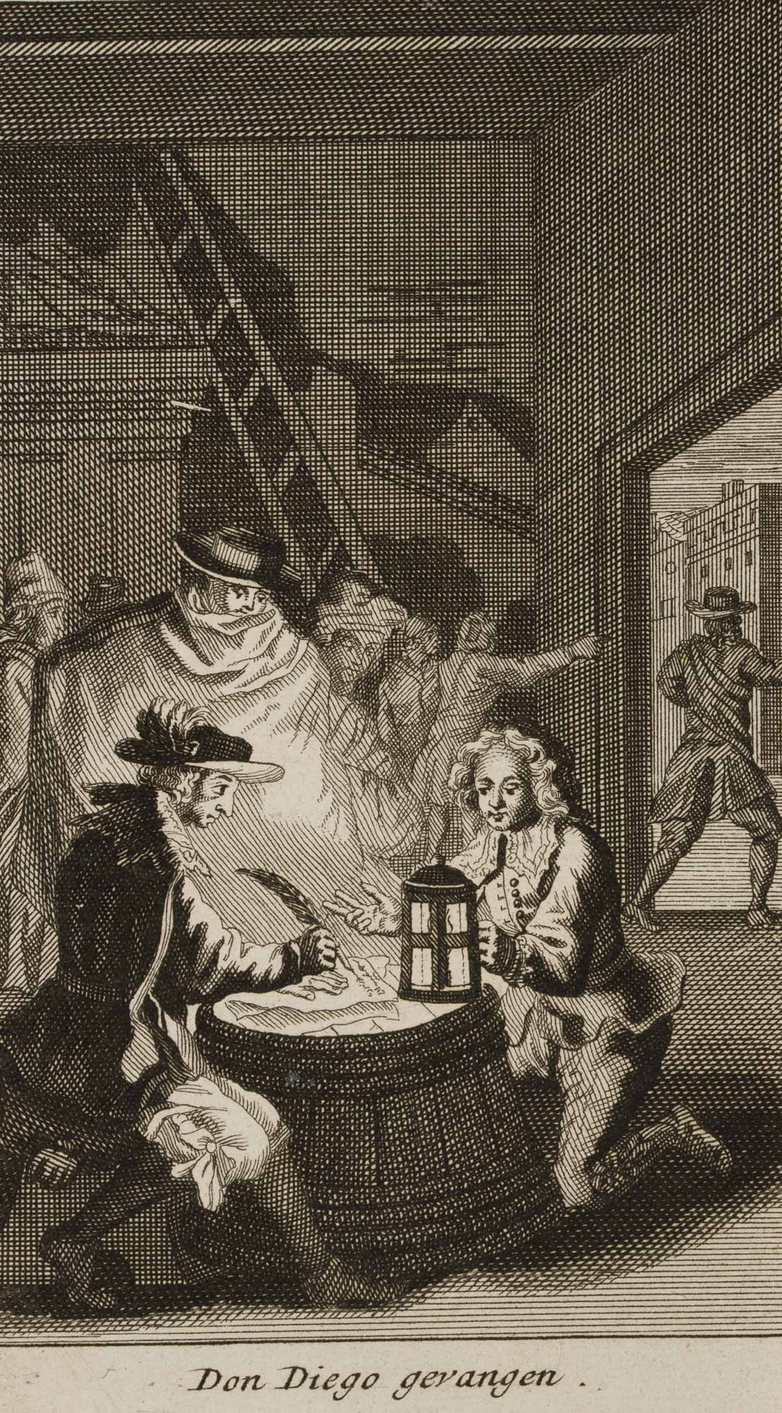 zu Quervedos Schelmenroman, Don Diego gefangen