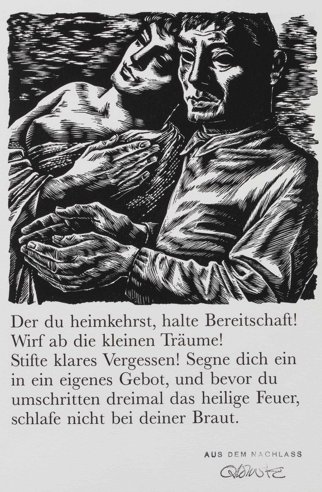 Paar mit gefalteten Händen