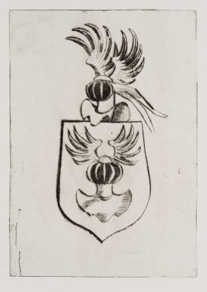Satirisches Wappen, Helm mit Flügeln