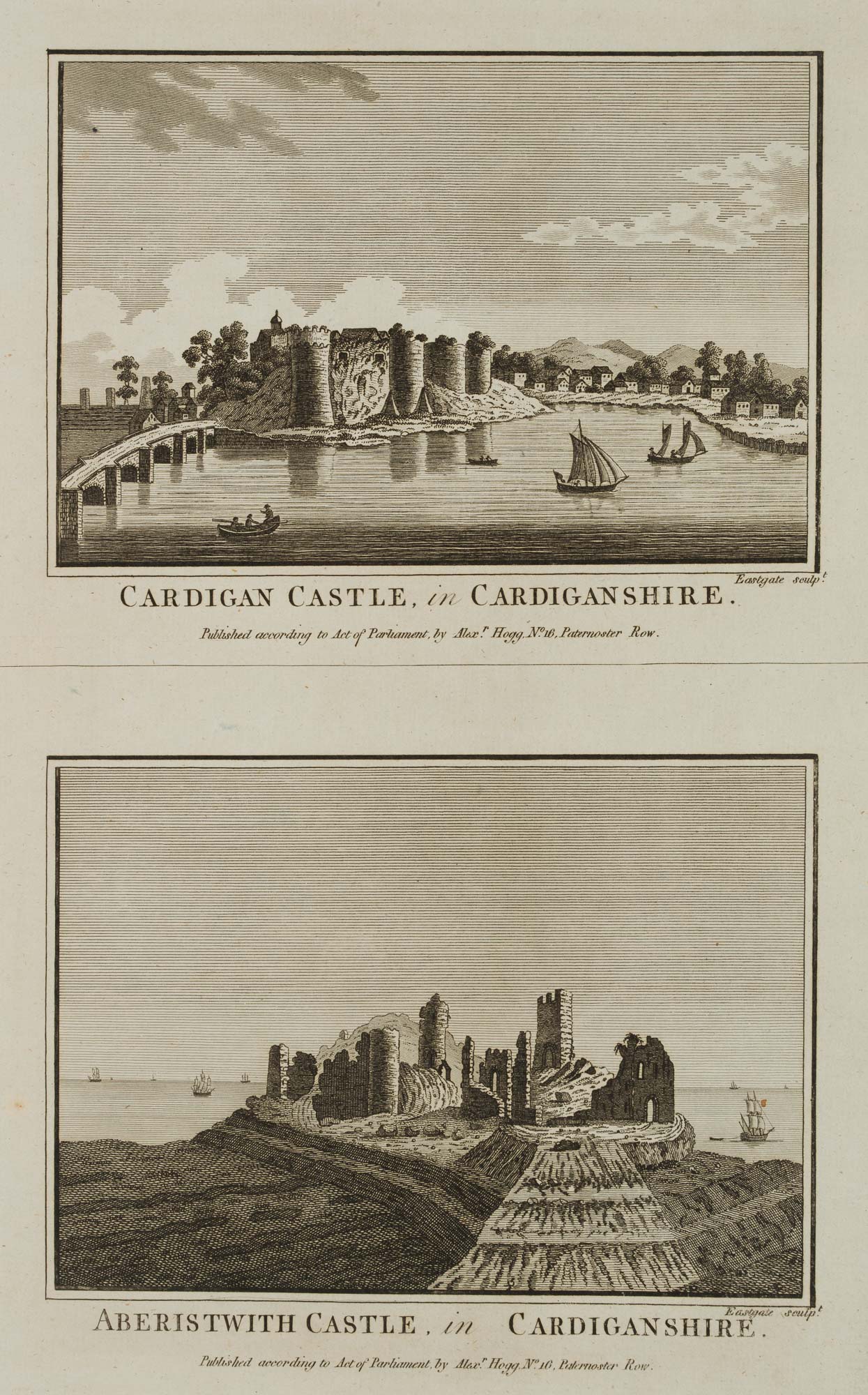 Cardigan Castle & Aberistwith Castle, Cardiganshire