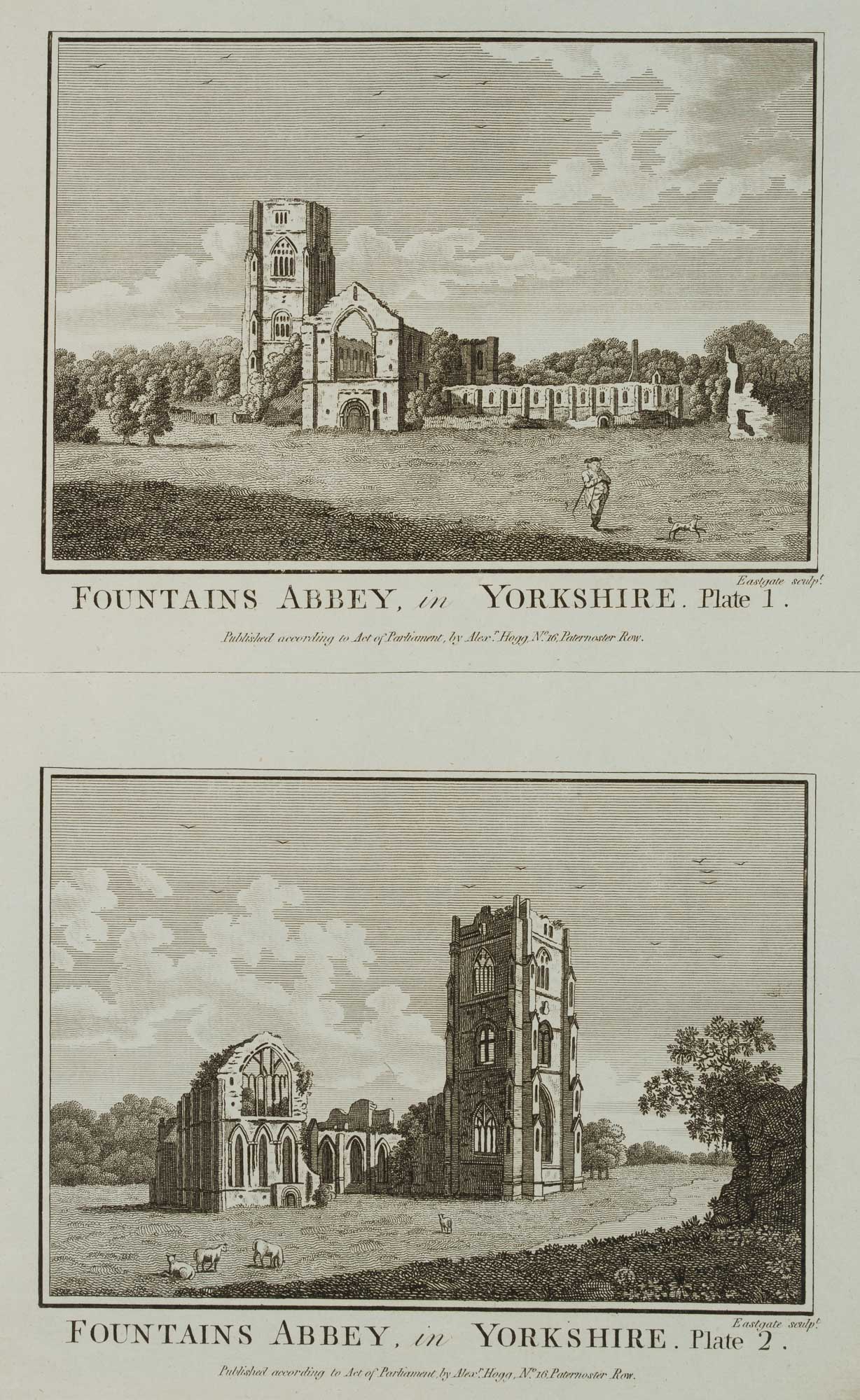 Fountains Abbey, in Yorkshire