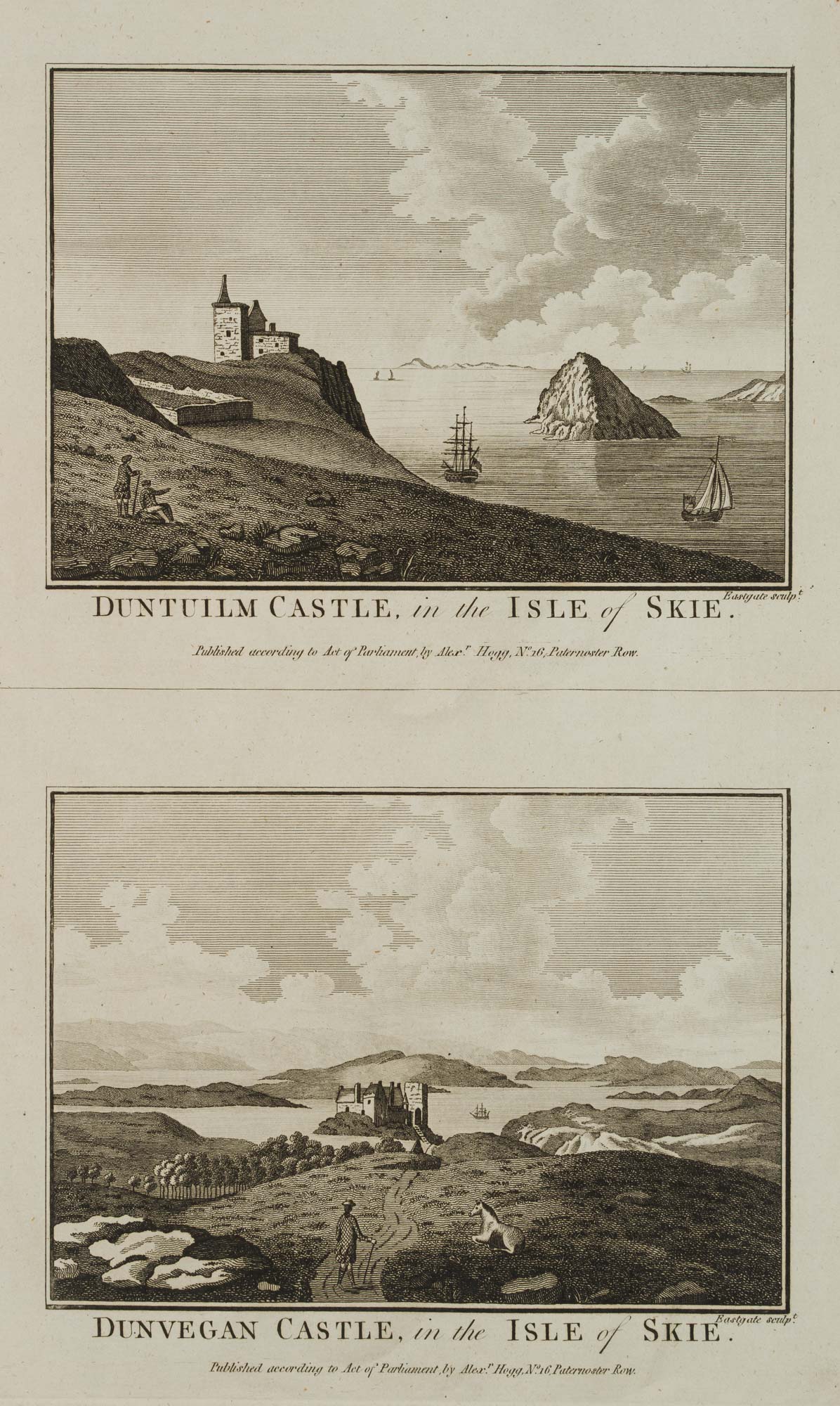 Duntuilm Castle, in the Isle of Skie