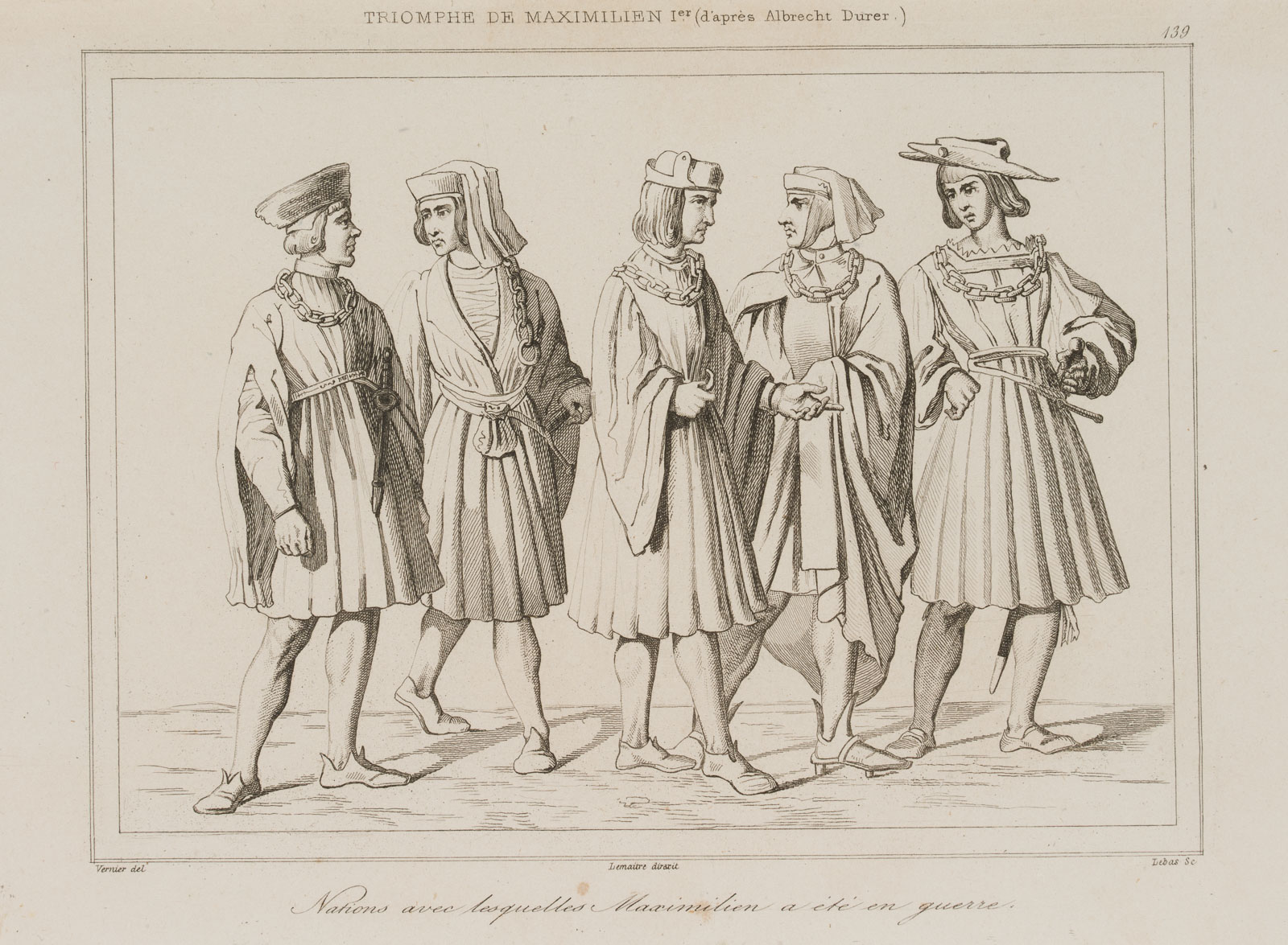 Triumph Maximilians I., Edelleute