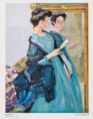 Spiegelbild, Damenporträt, Jugend