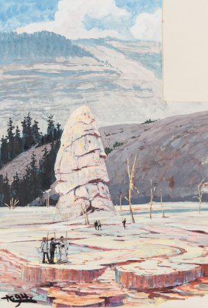 Winterlandschaft mit Eisfischern