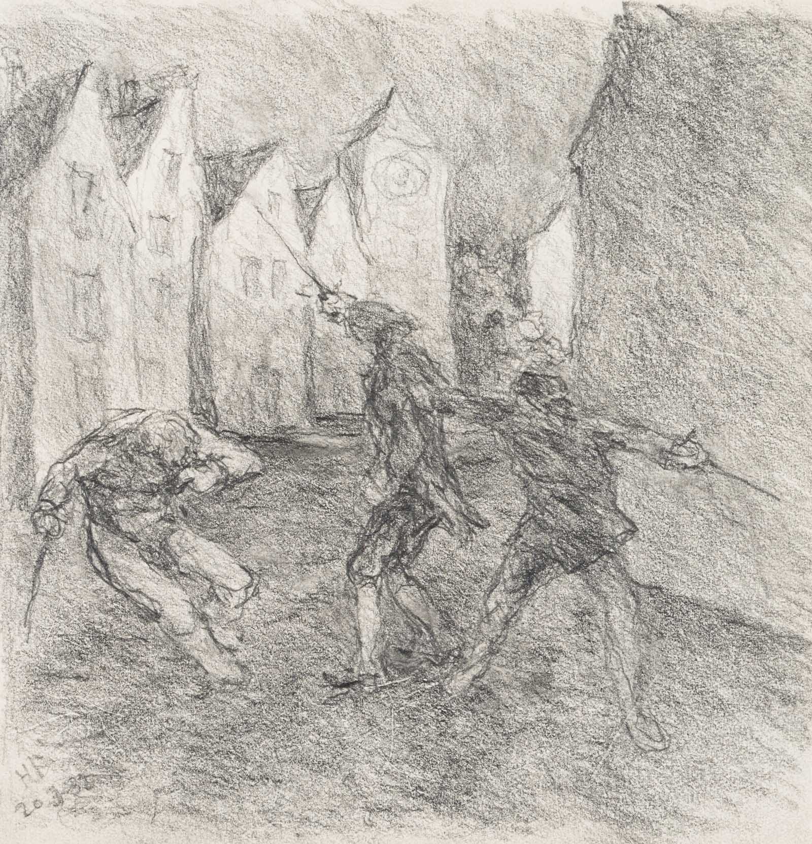 Straßengefecht, nach Goethes Faust
