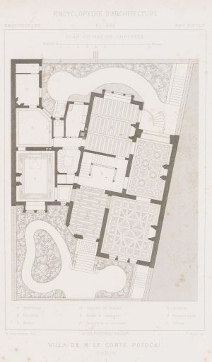 Grundriss Villa de M. le Comte Potocki