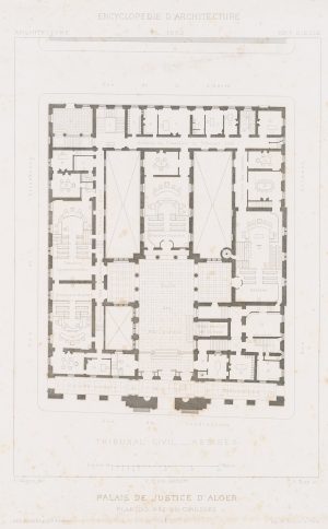 Grundriss Palais de Justice d'Alger