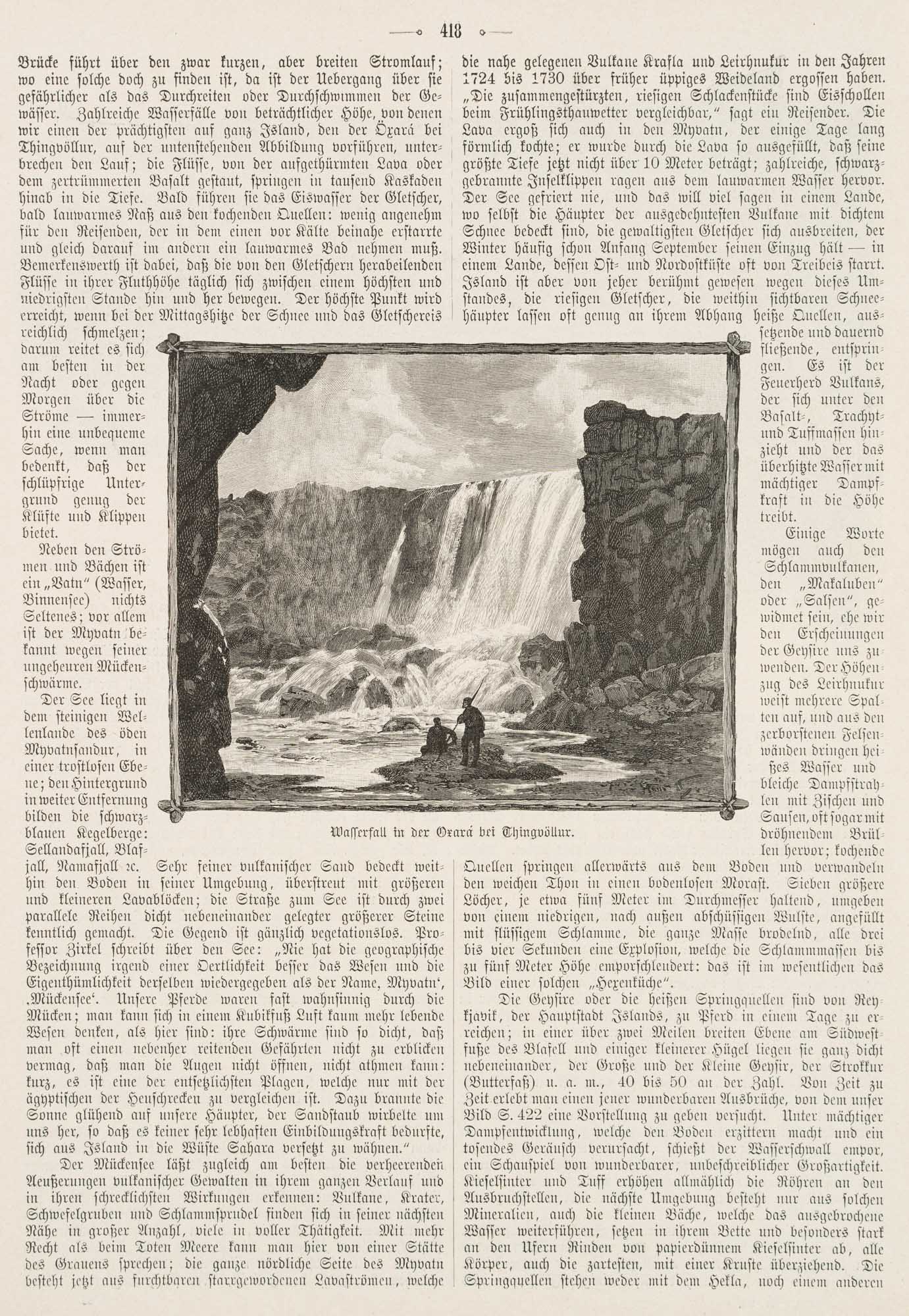 Öxará Wasserfall bei Thingvellir, Island