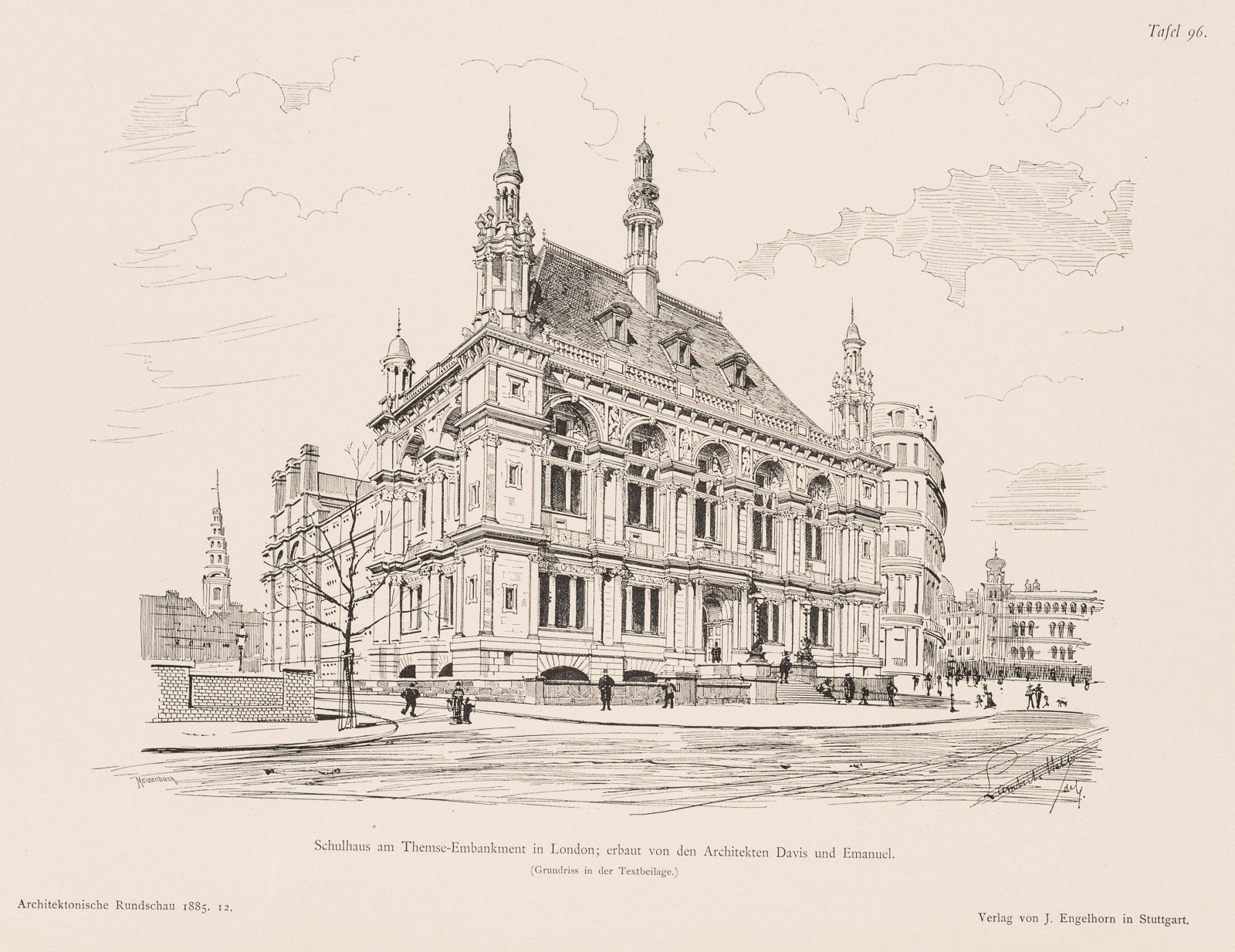 Schulhaus an der Themse, London