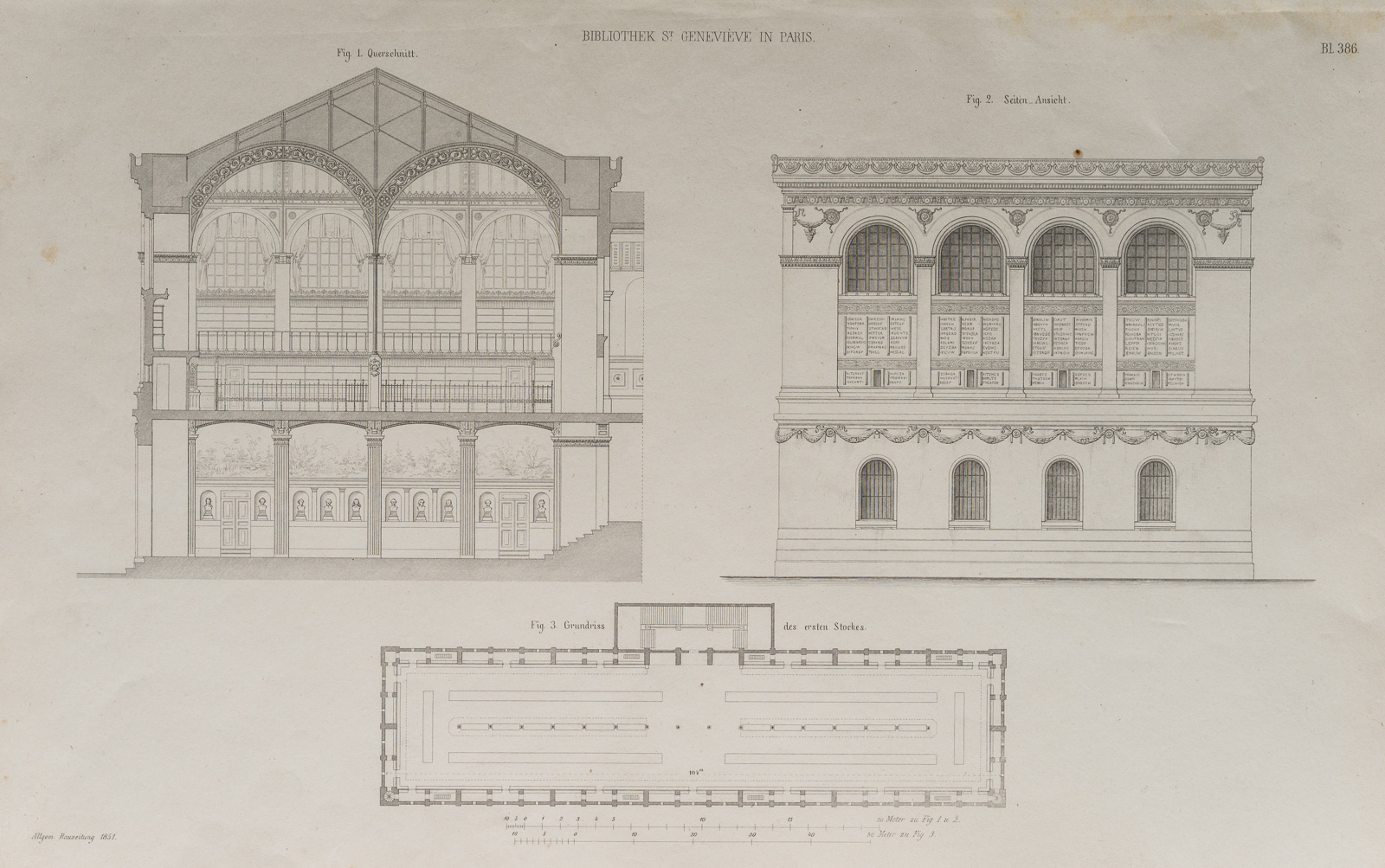 Bibliothek St. Genevieve, Paris