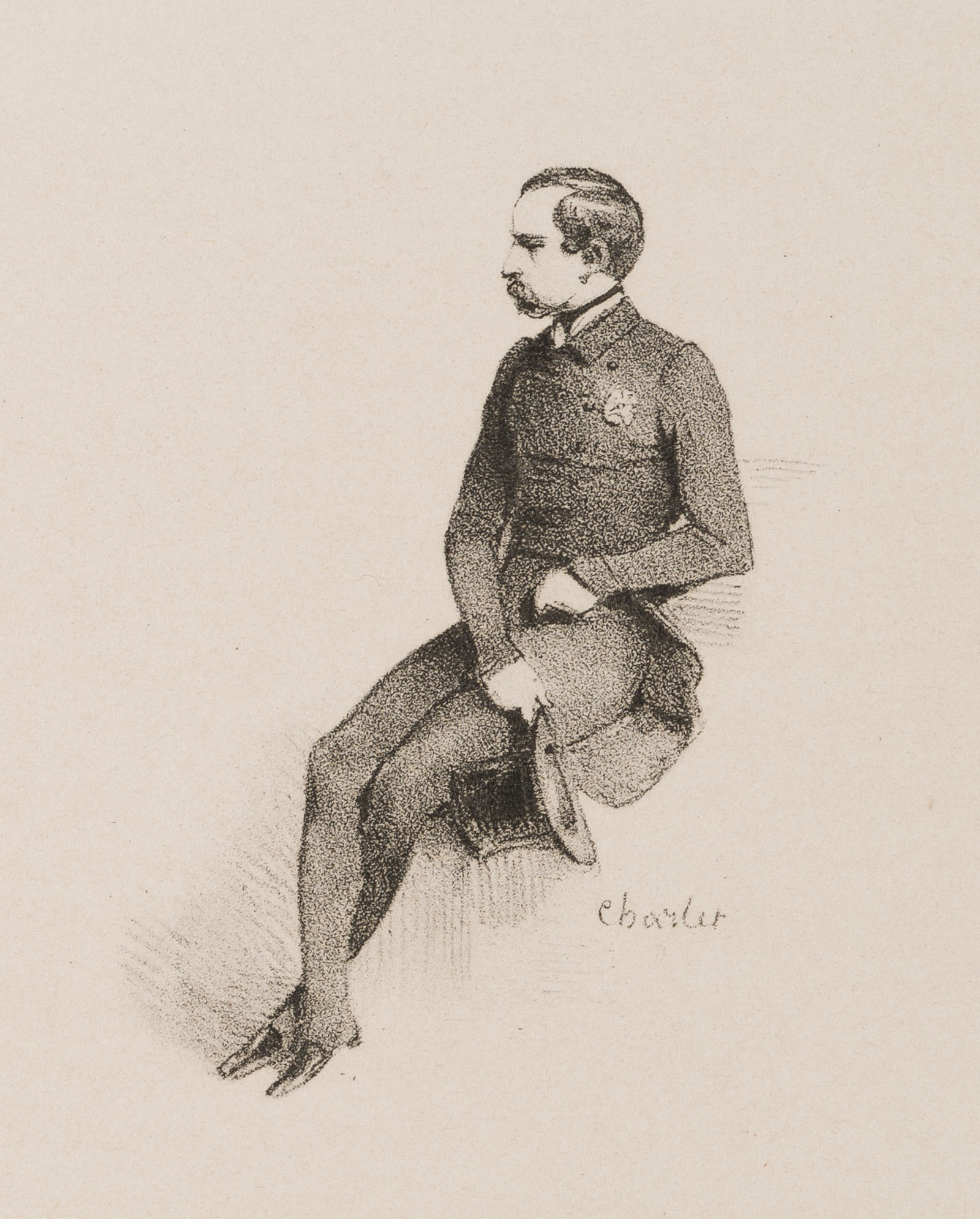 Sitzporträt des Künstlers