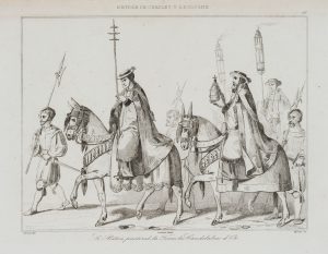 Le bâton pastoral, la tiare, les candélabres d'or
