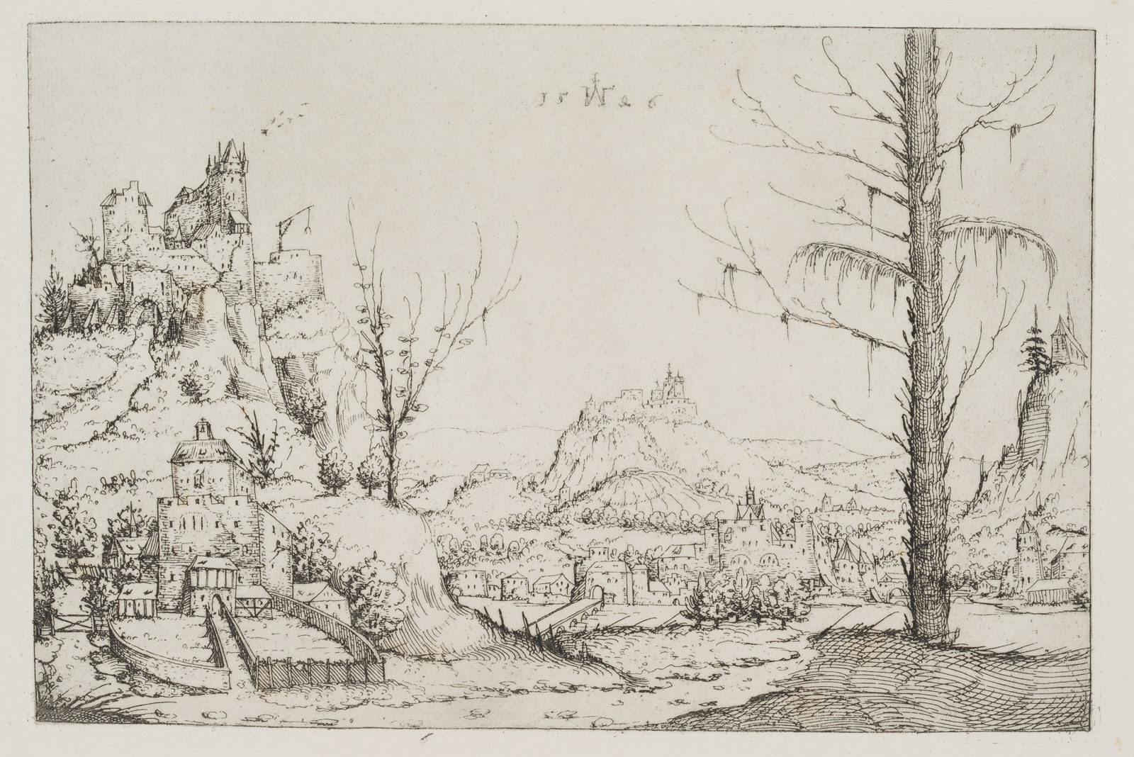 Landschaft mit Burg