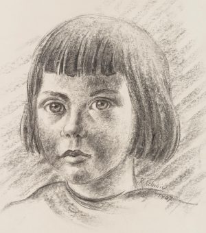 Kinderporträt. Mädchenkopf