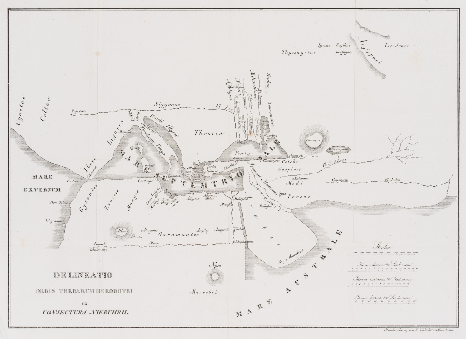 Landkarte der Mittelmeerregion