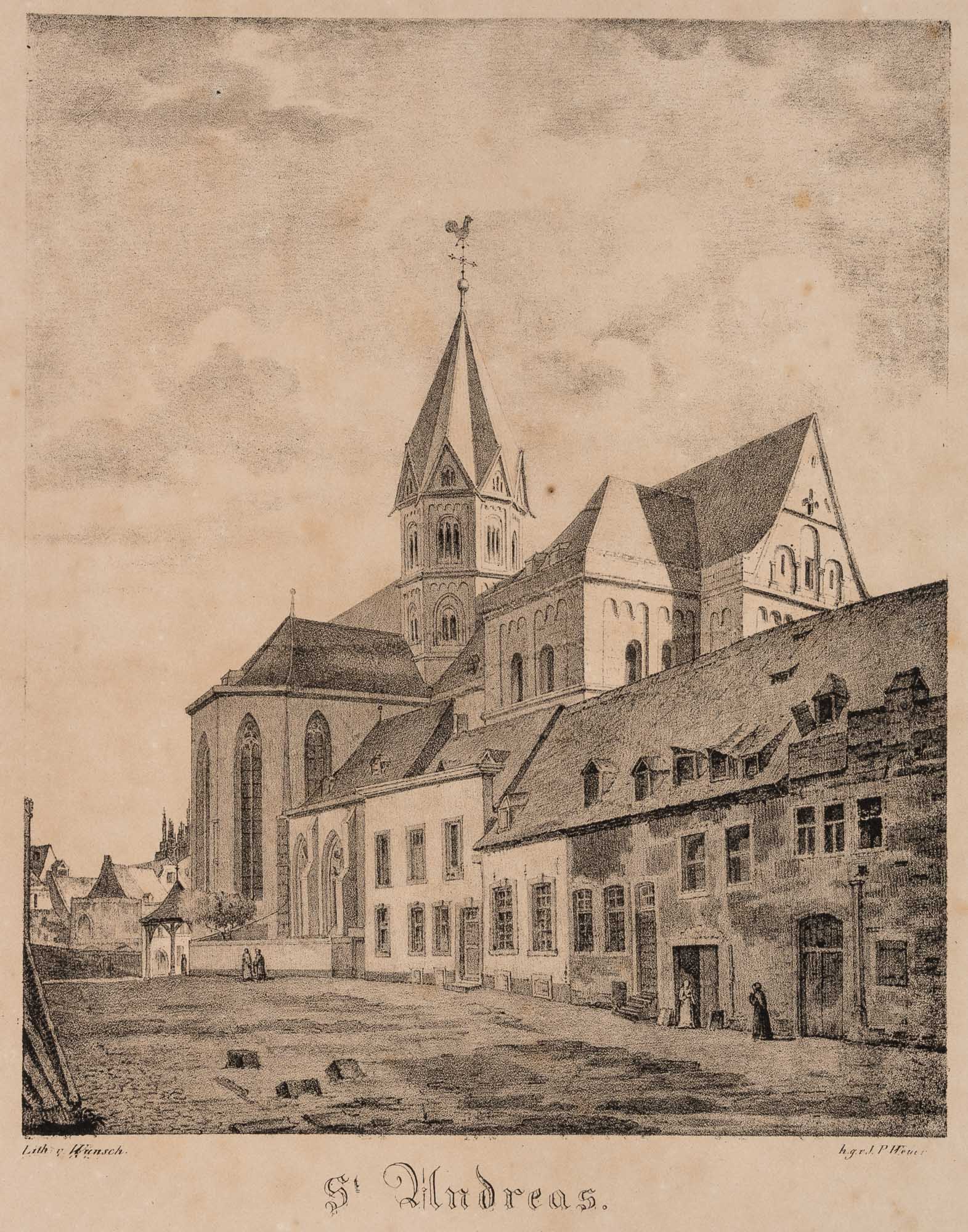 Blick auf St. Andreas, Köln