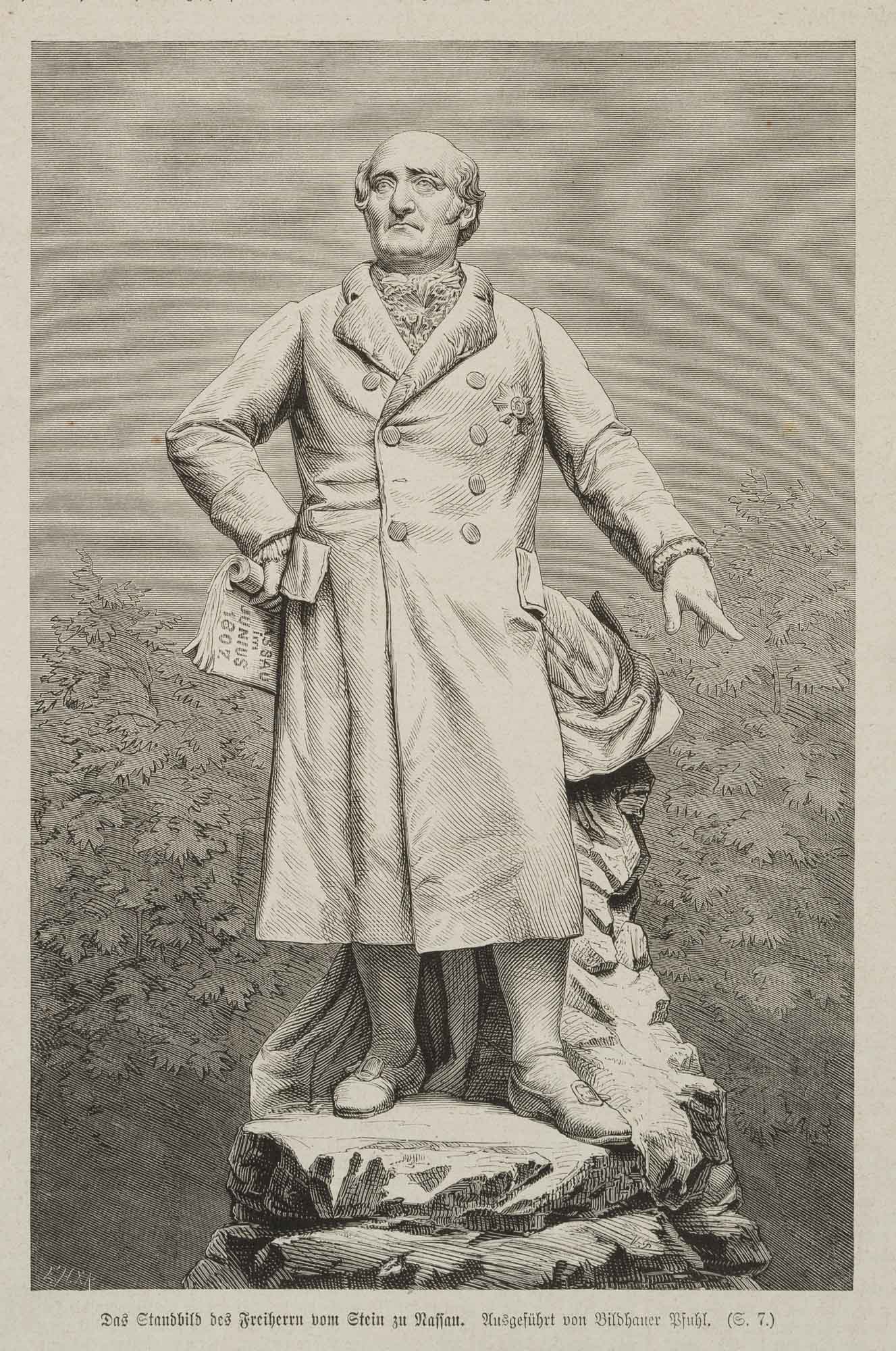 Freiherr von Stein, Statue