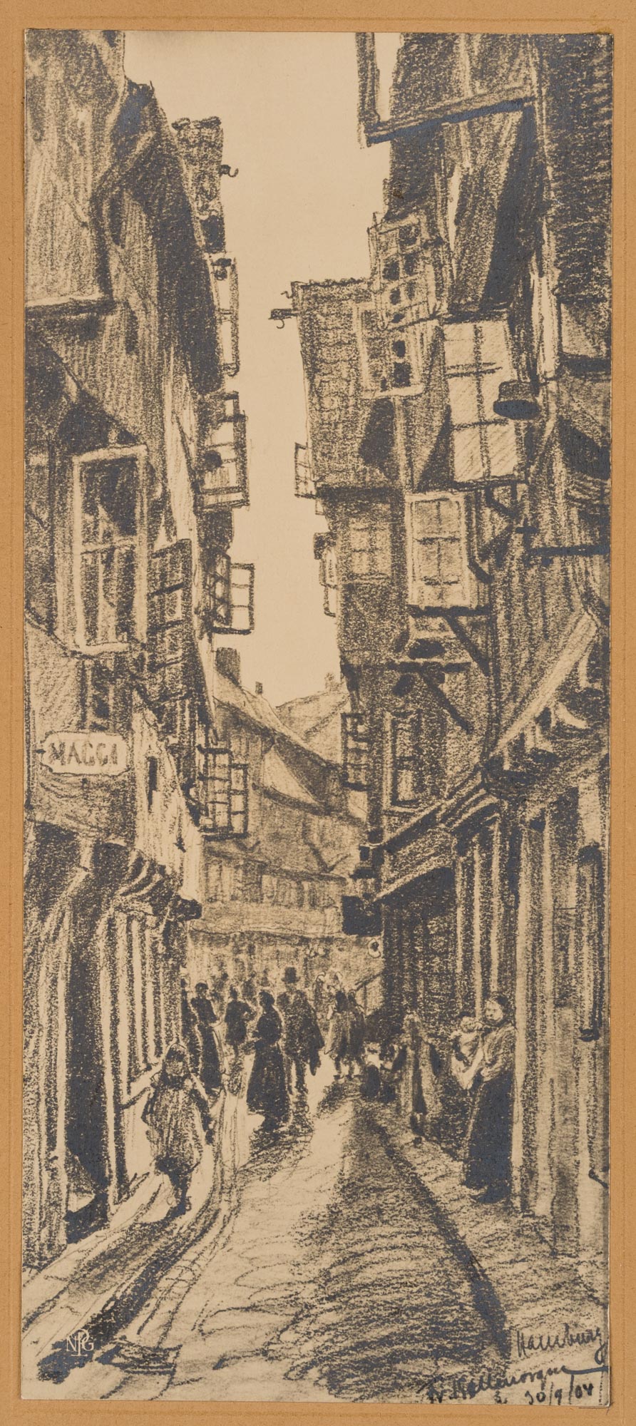 Belebte Straße, Hamburg