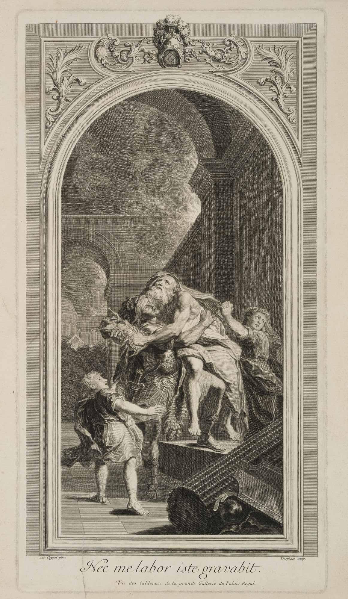 Aeneas trägt Anchises, Vergil