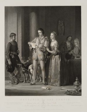 Bassanio und Portia, Shakespeare
