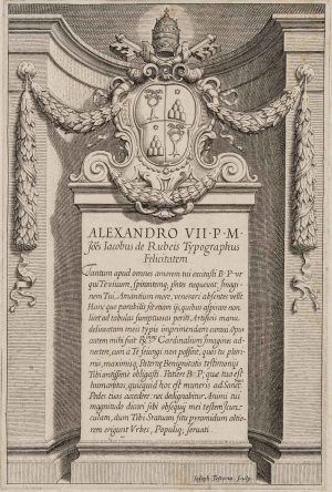 Gedenkstein für Papst Alexandro VII.