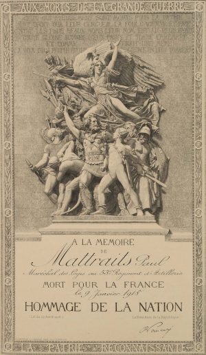 Kriegerdenkmal, Memorial Mattraits Paul