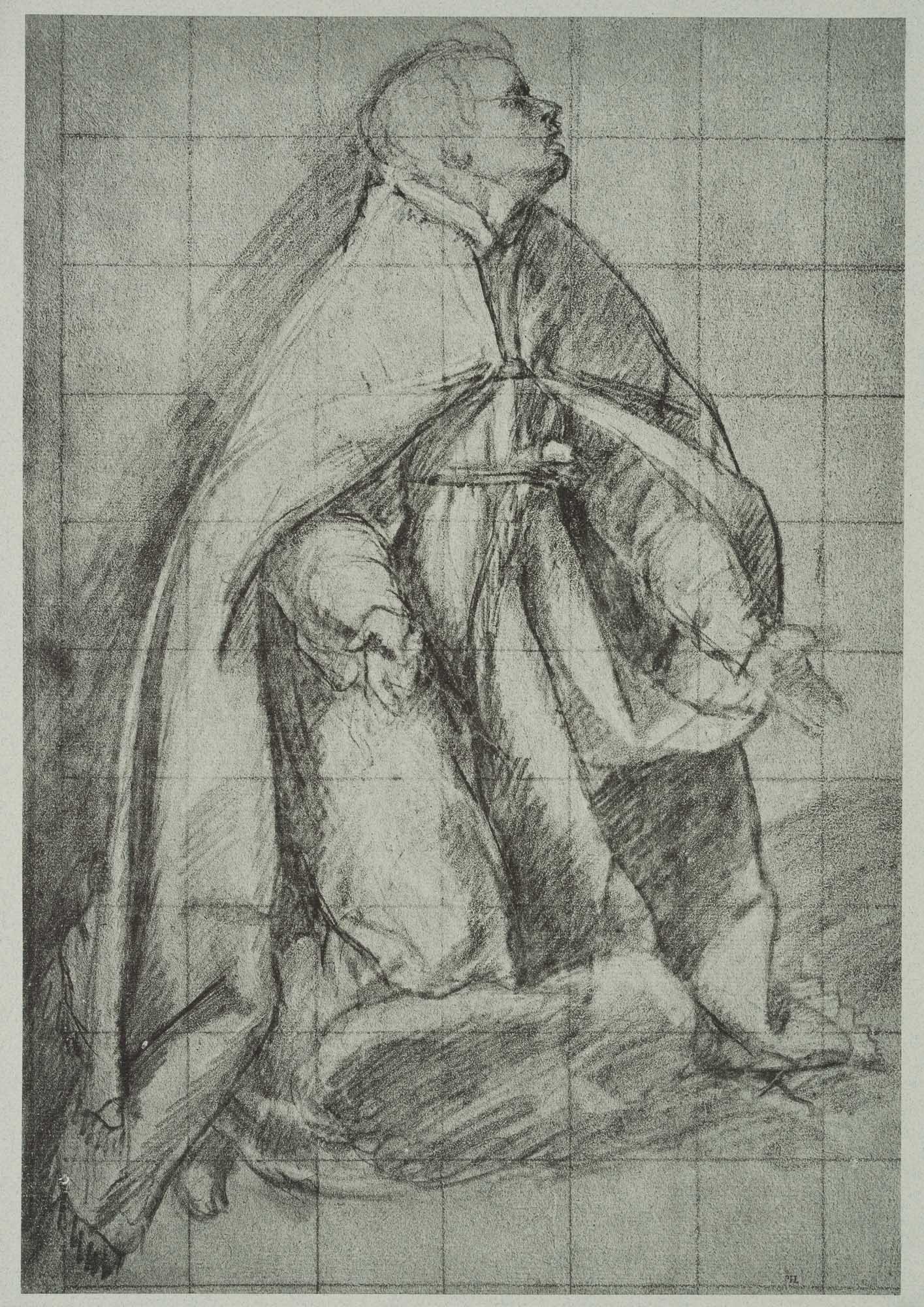 Flehender Geistlicher