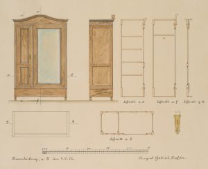Entwürfe Spiegelschrank, Design