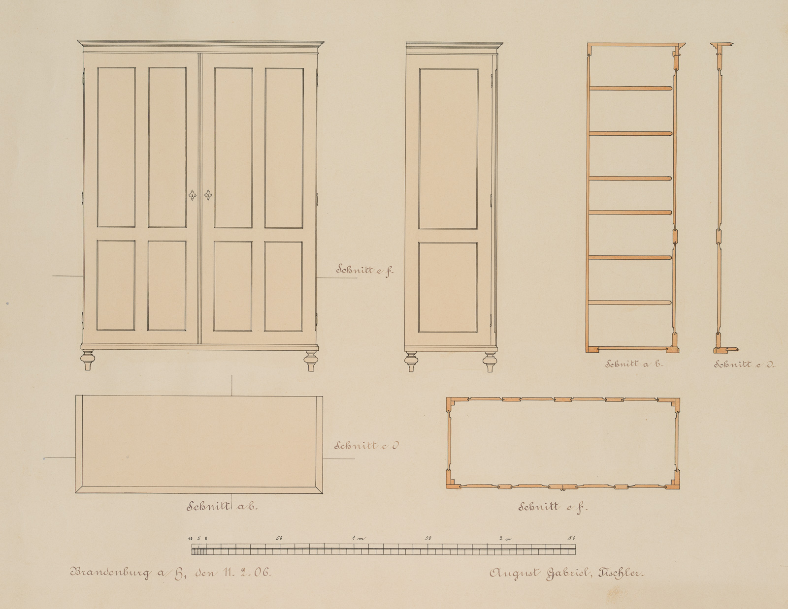 Entwürfe Kleiderschrank