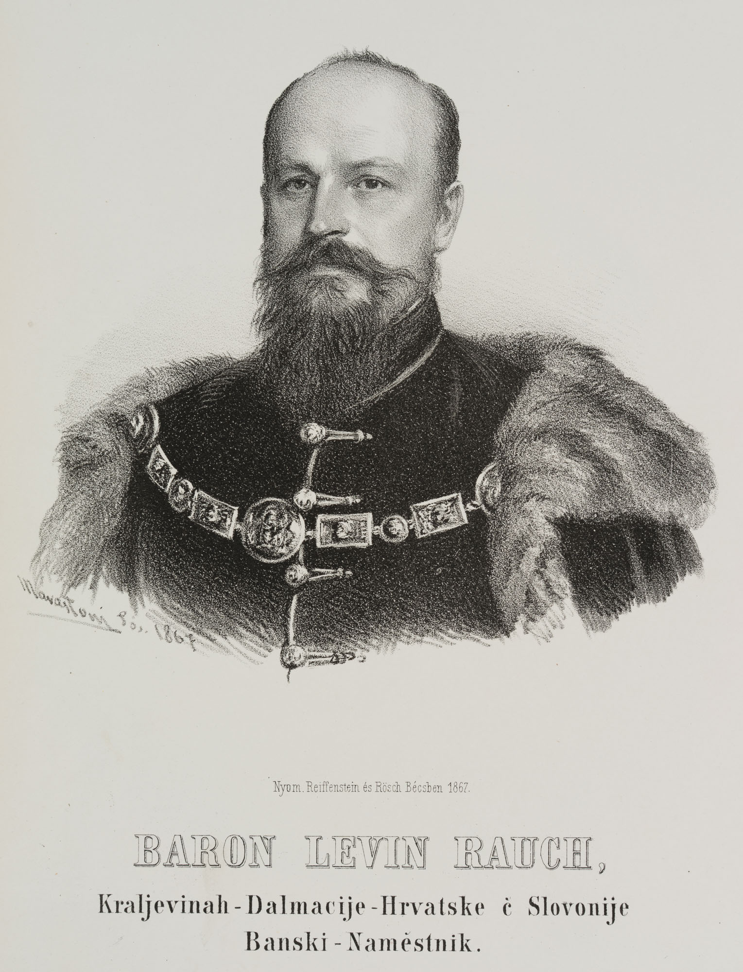 Büstenporträt Baron Levin Rauch