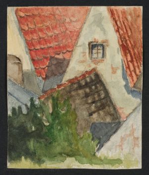 Haus mit rotem Dach