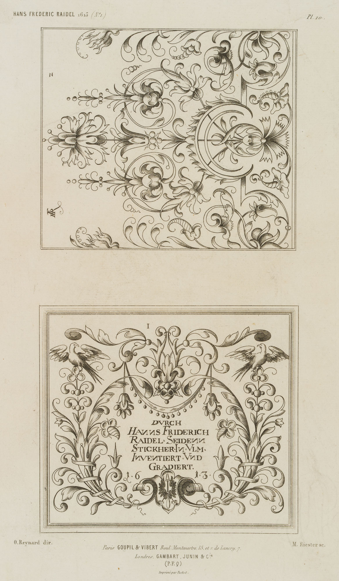 Florale Rankenornamente, nach RAIDEL